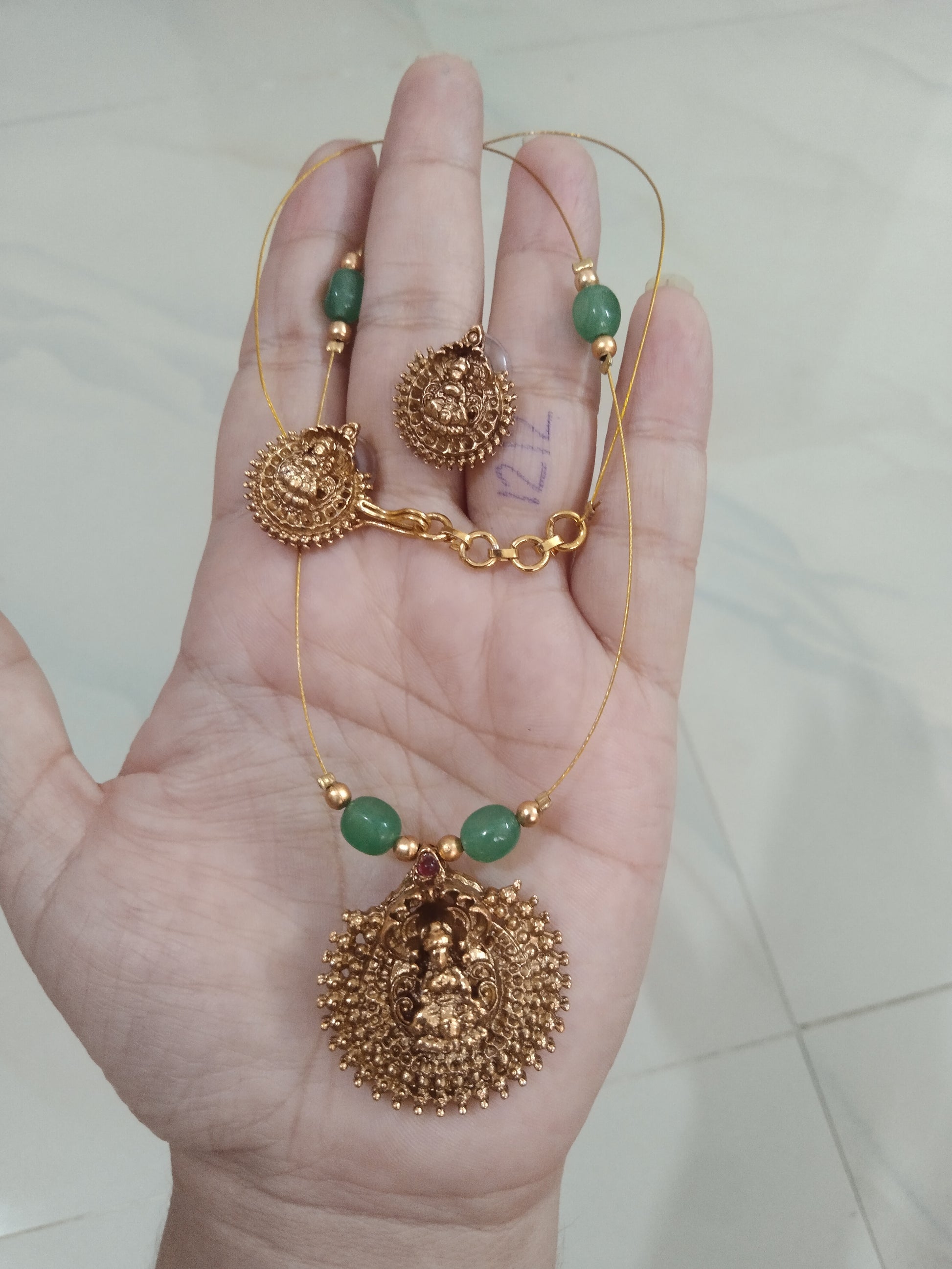 Invisible Lakshmi Necklace Set