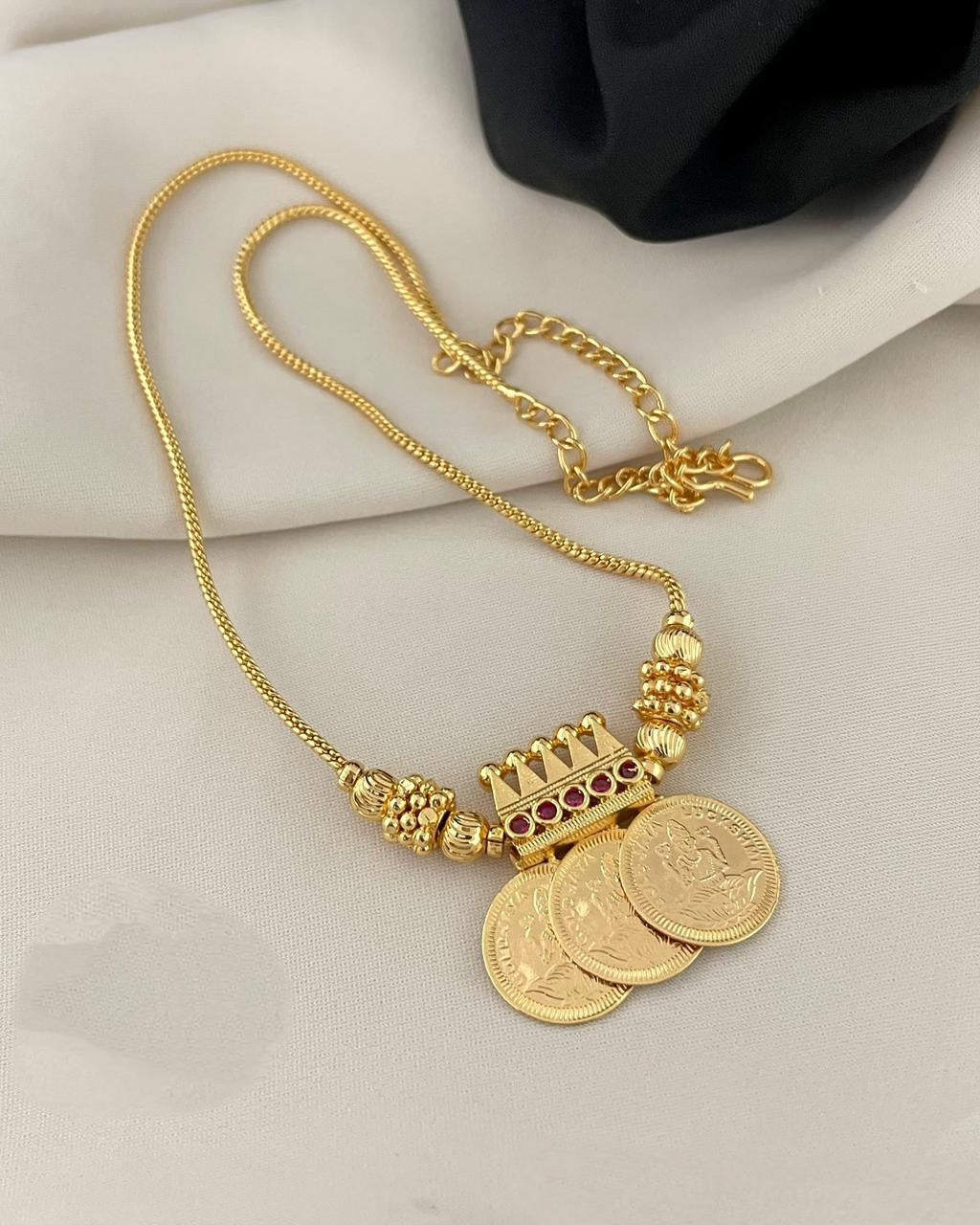 Micro Polish 3 Coin Necklace Set