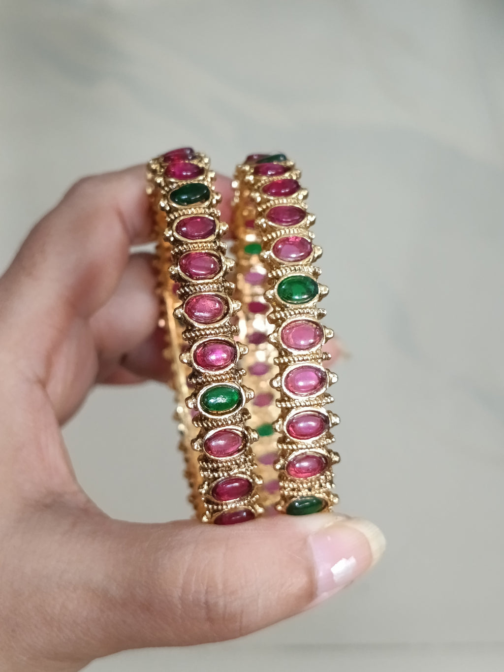 Kemp Stone Bangles of 2 V266