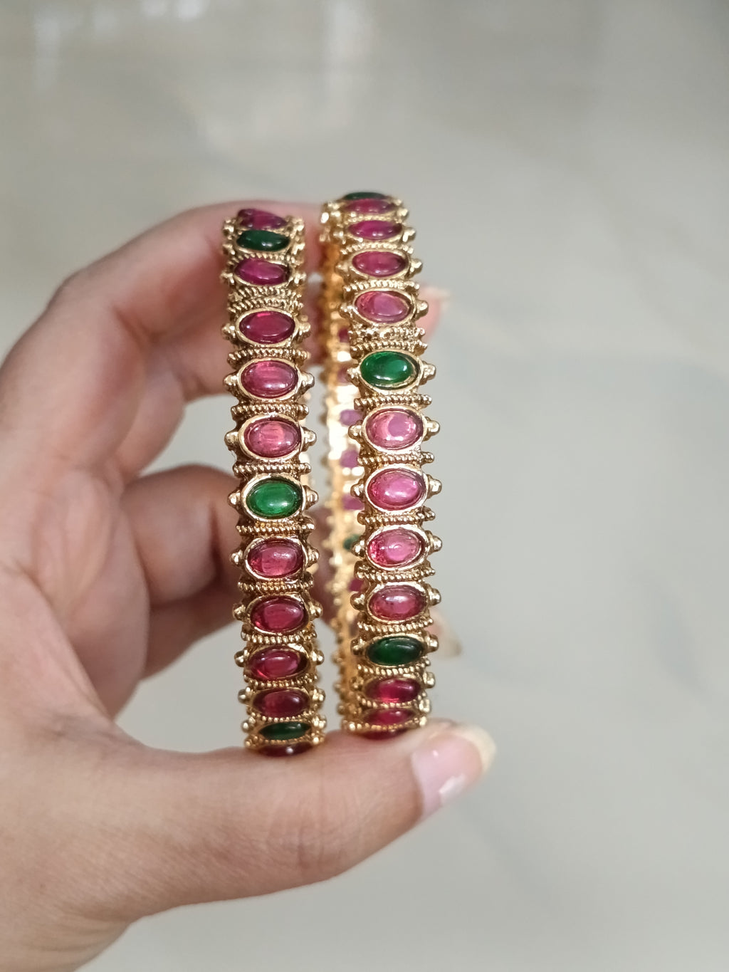 Kemp Stone Bangles of 2 V266