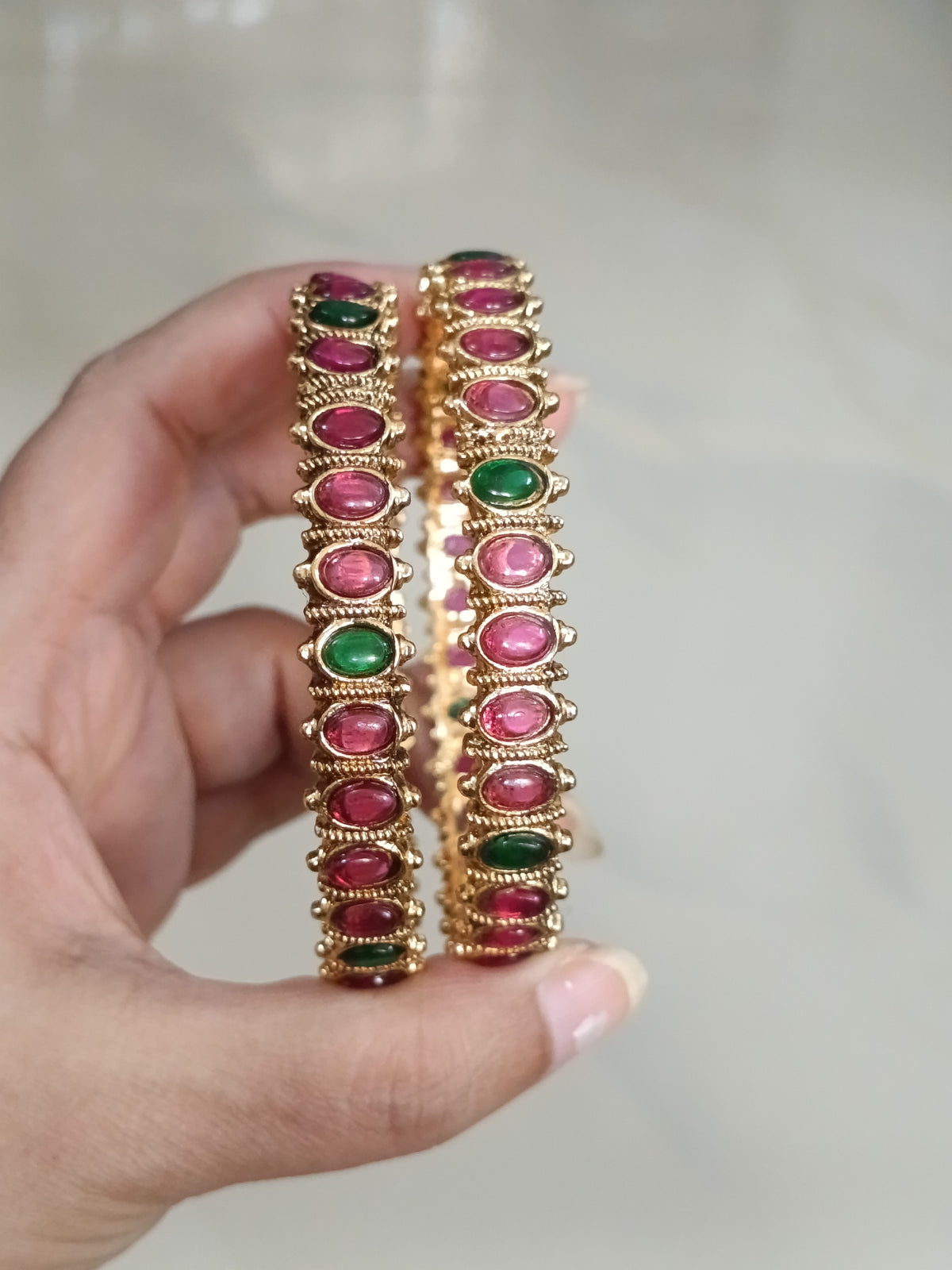 Kemp Stone Bangles of 2 V266