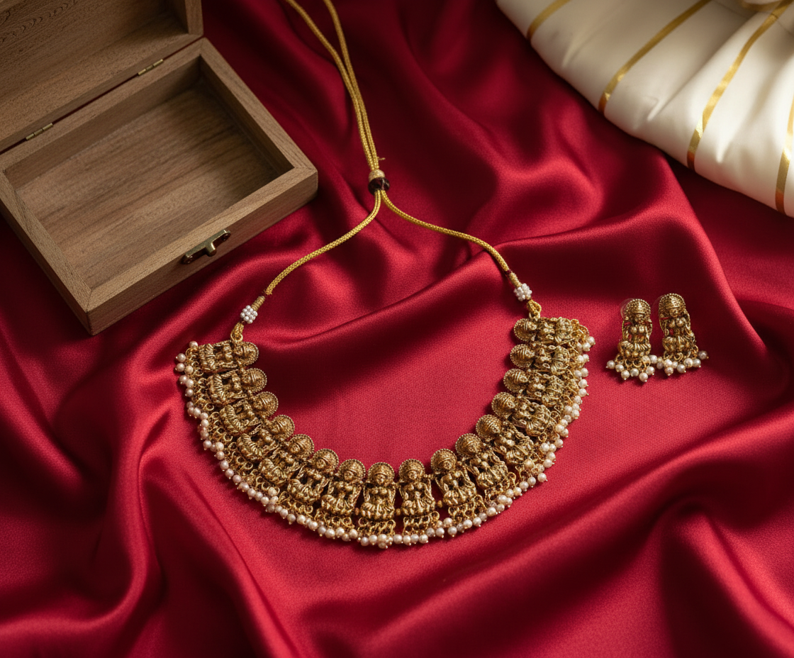 Lakshmi Guttapusalu Necklace