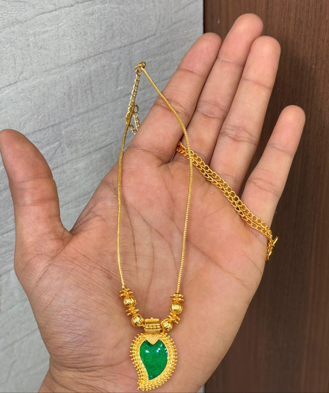 Micro Polish Mango Palakka Necklace without Earring V1