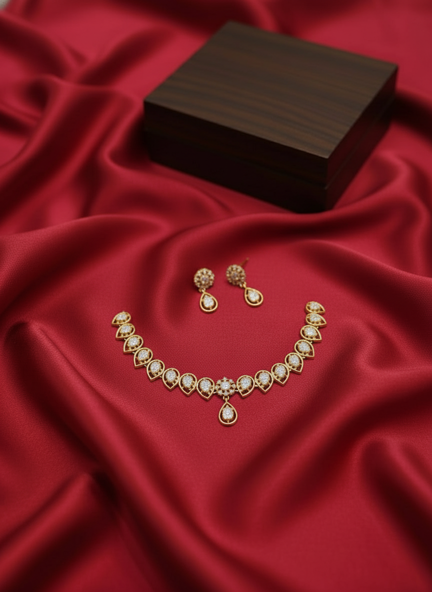 AD Necklace Set - Decorative Front Only