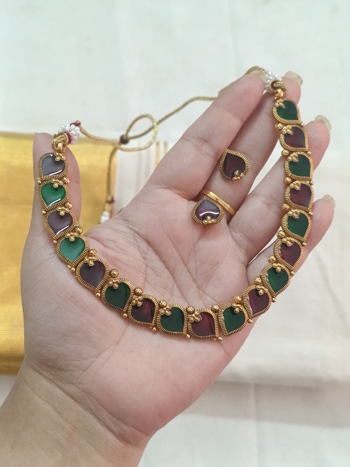 Fusion Palakka Necklace Set V4