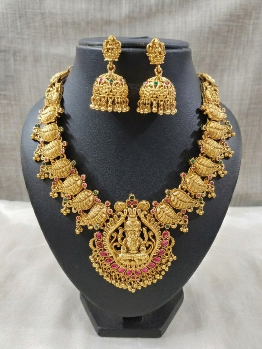 Lakshmi Nagas Necklace Set V18