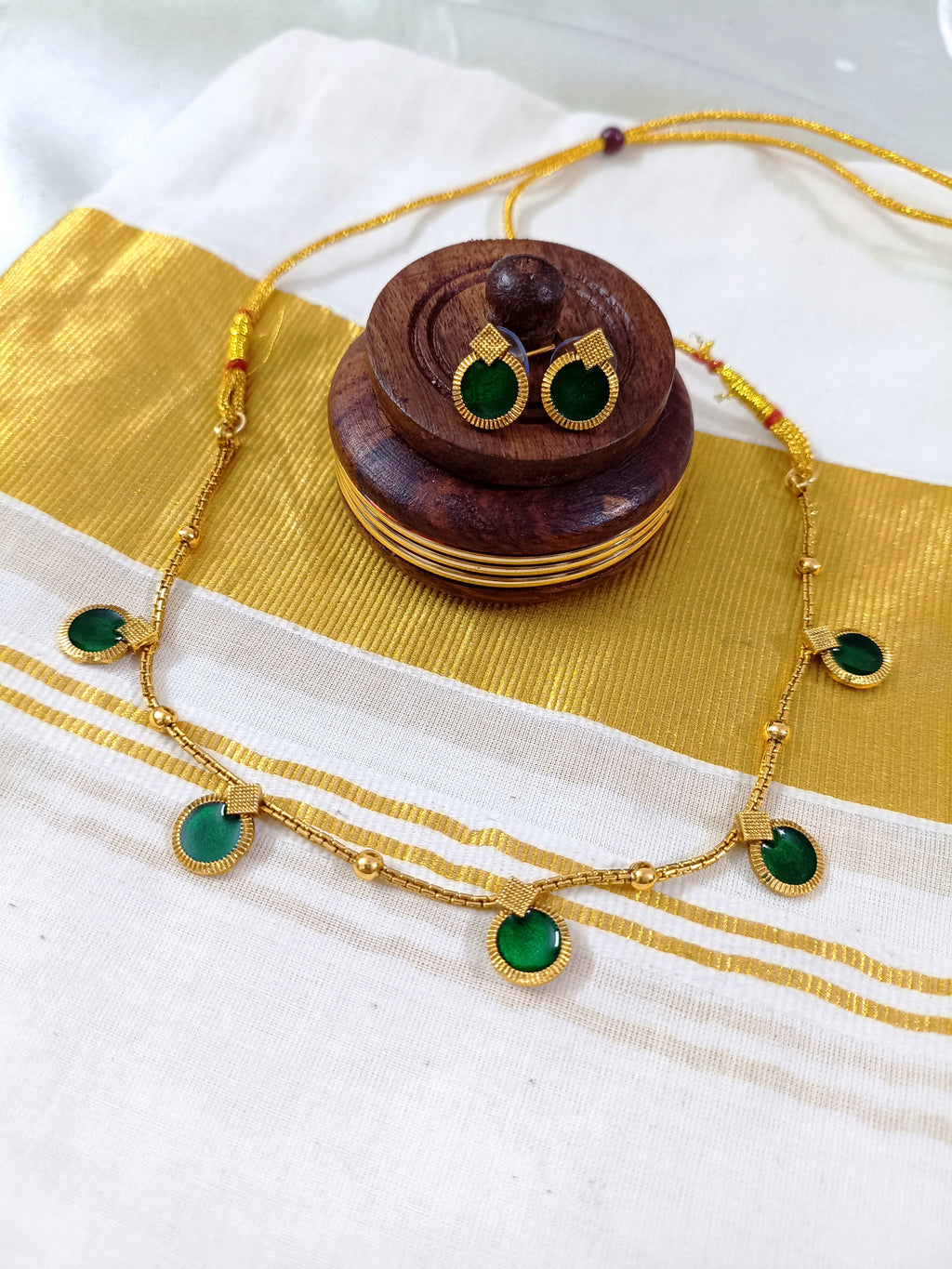 Budget Round Palakka Necklace Set V4