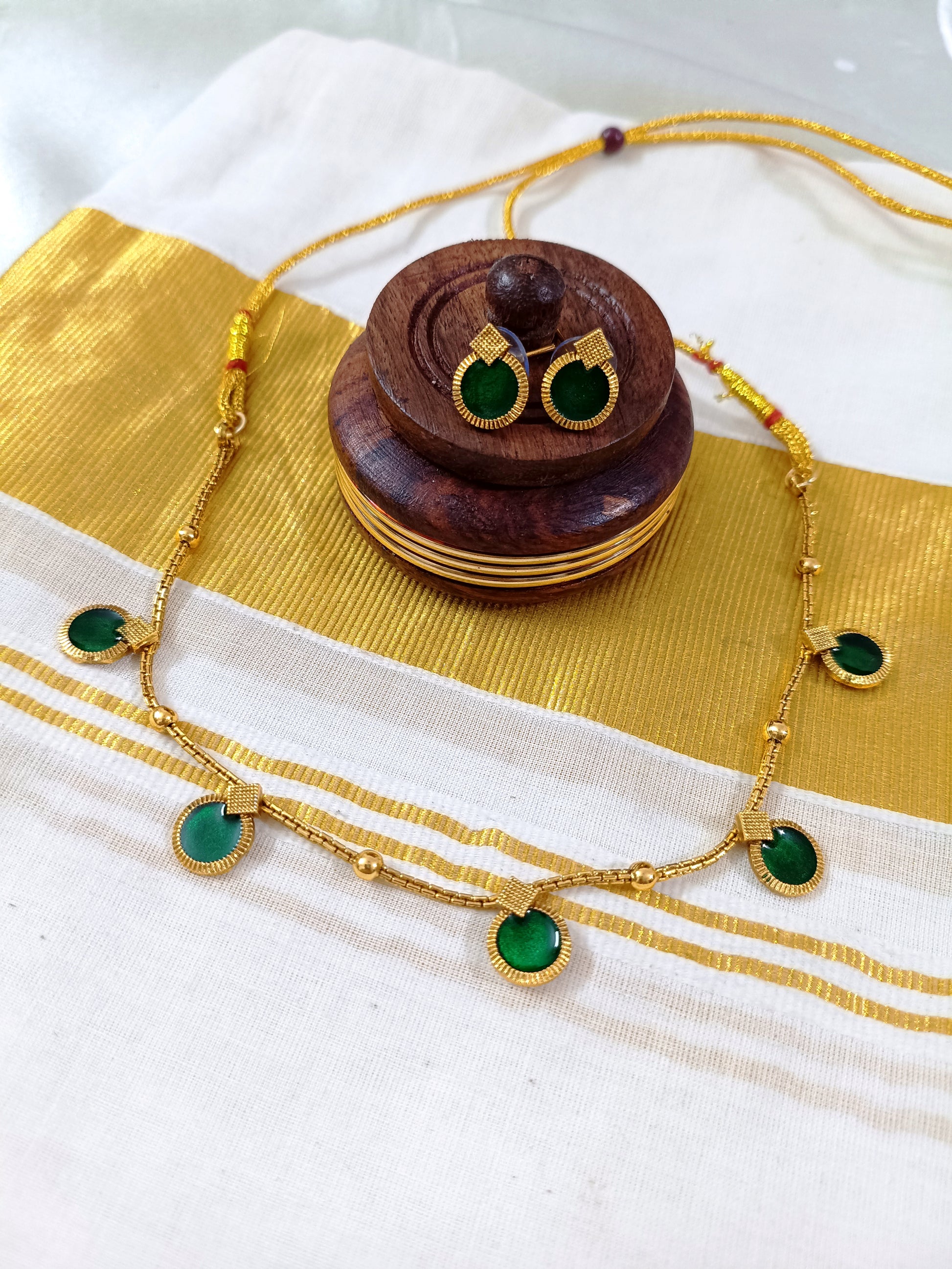 Budget Round Palakka Necklace Set V4