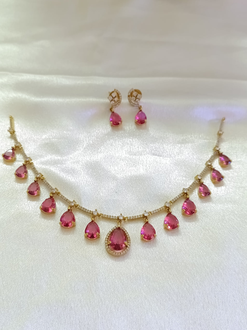 AD Droplet Necklace Set V39