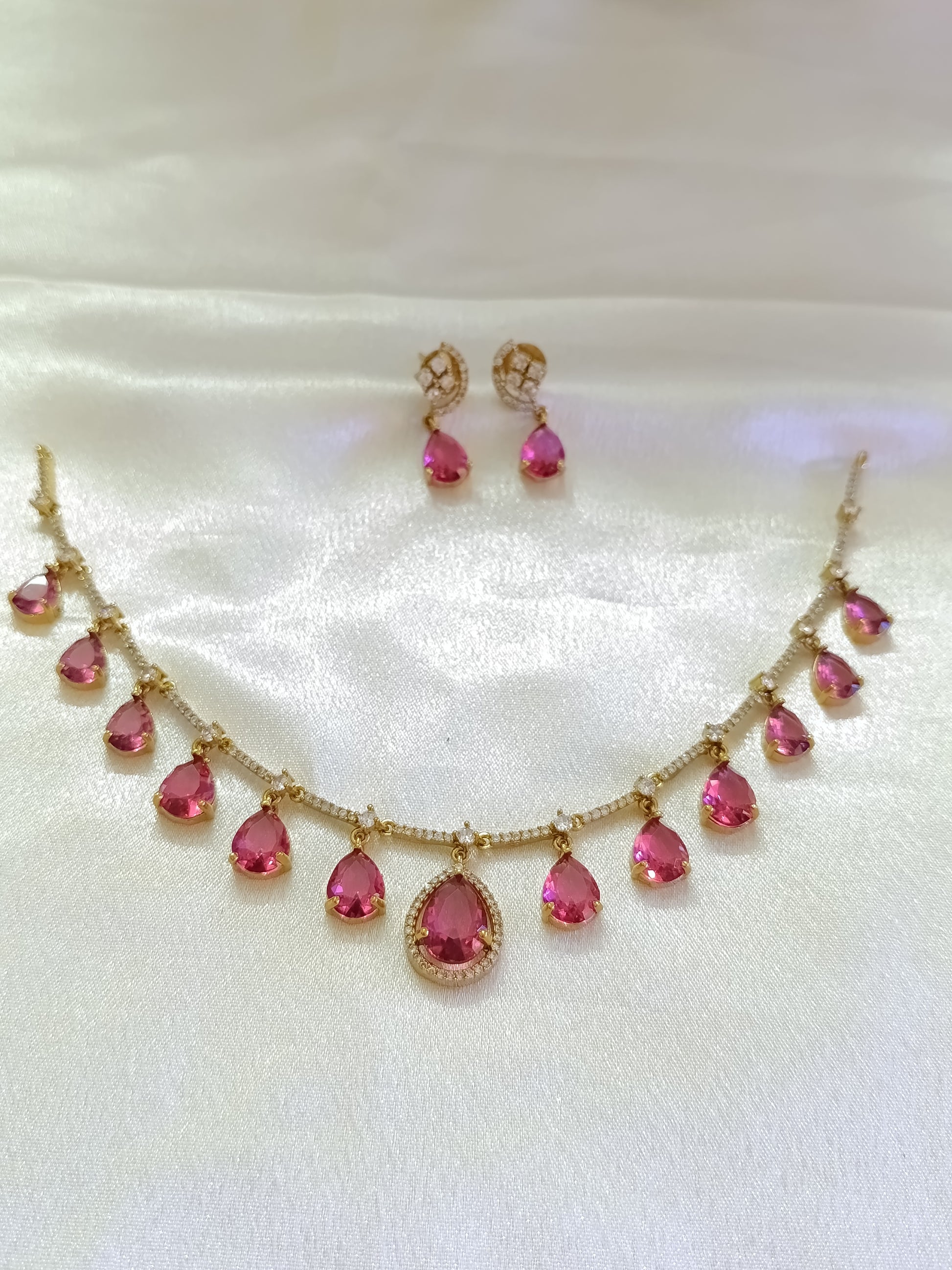 AD Droplet Necklace Set V39