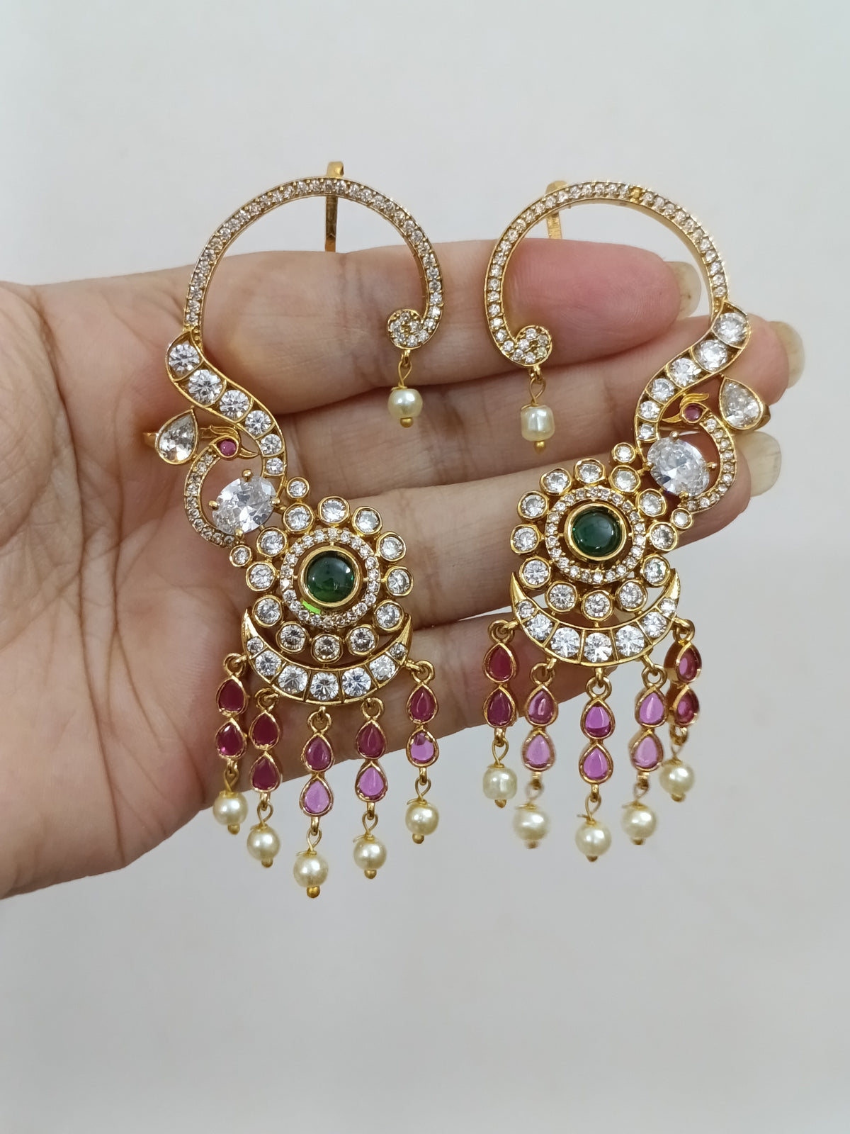 AD Peacock Earcuff Earring V11