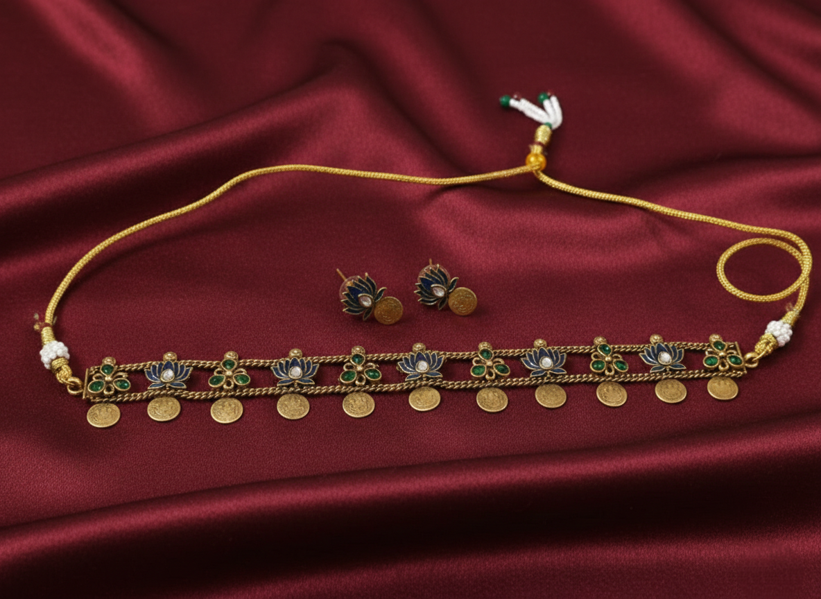 Lotus Coin Choker Set V4