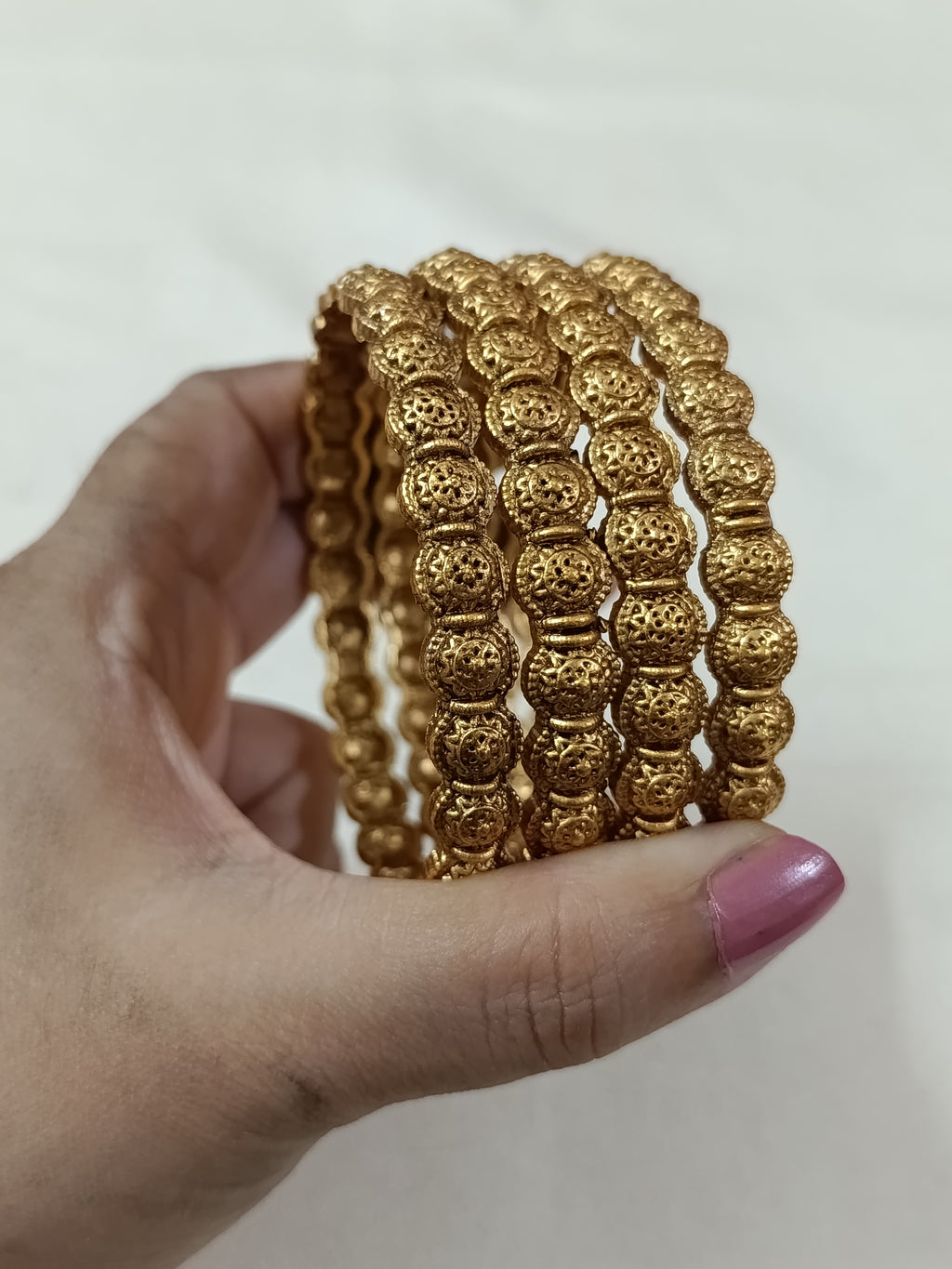 Non Idol Matte Finish Bangle Set of 4