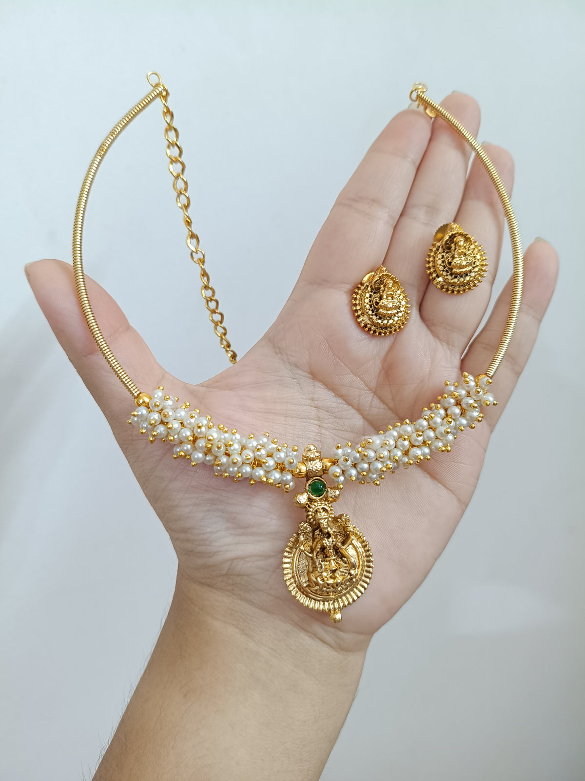 Lakshmi Hasli Necklace Set V3