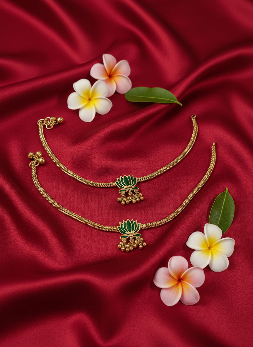 Green Lotus Anklet