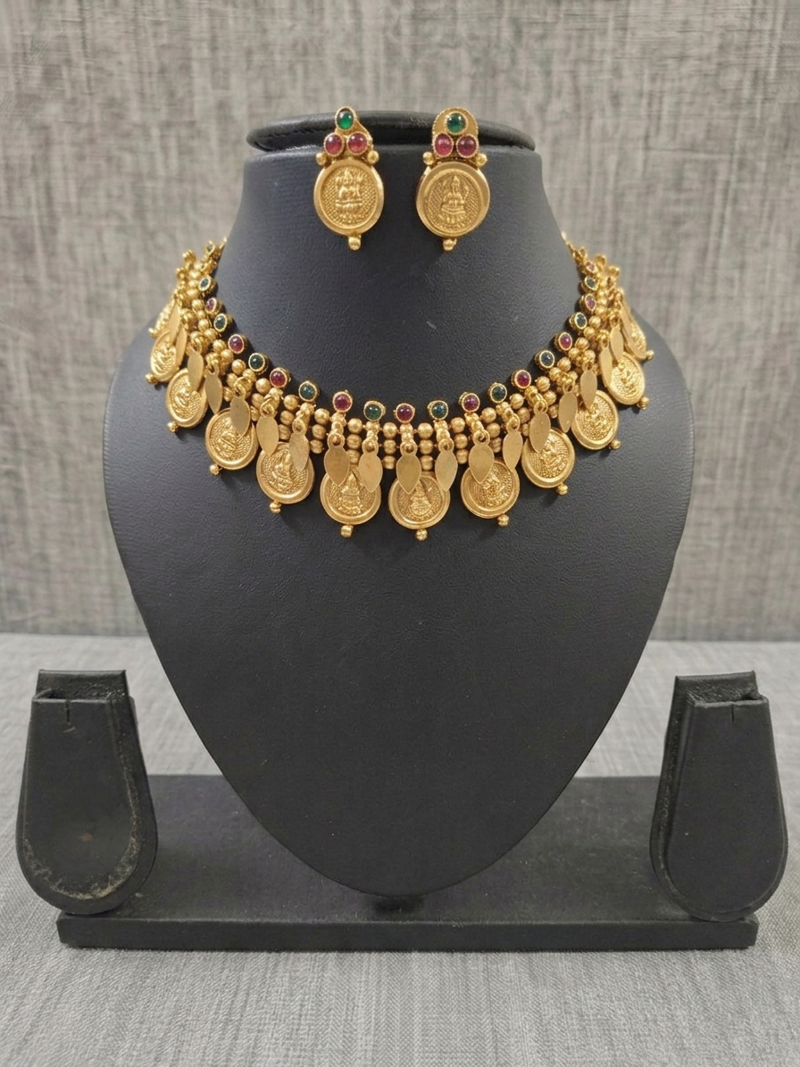 Coin Elakathali Choker Set V11