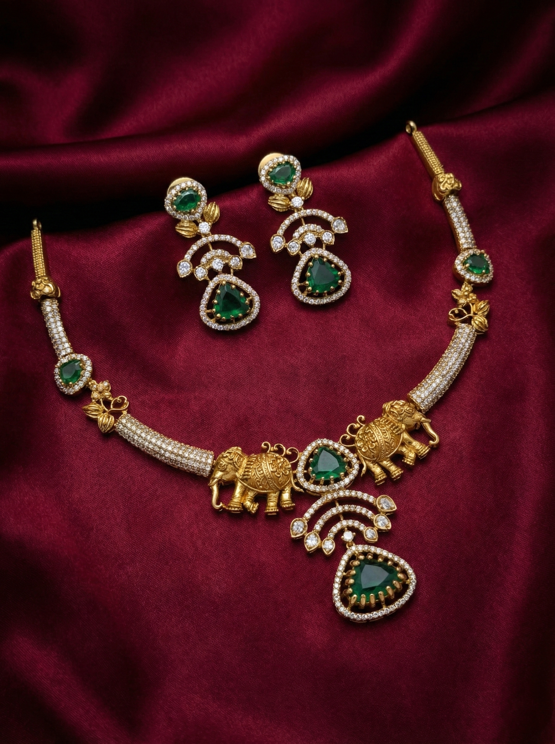 AD Airavata Necklace Set