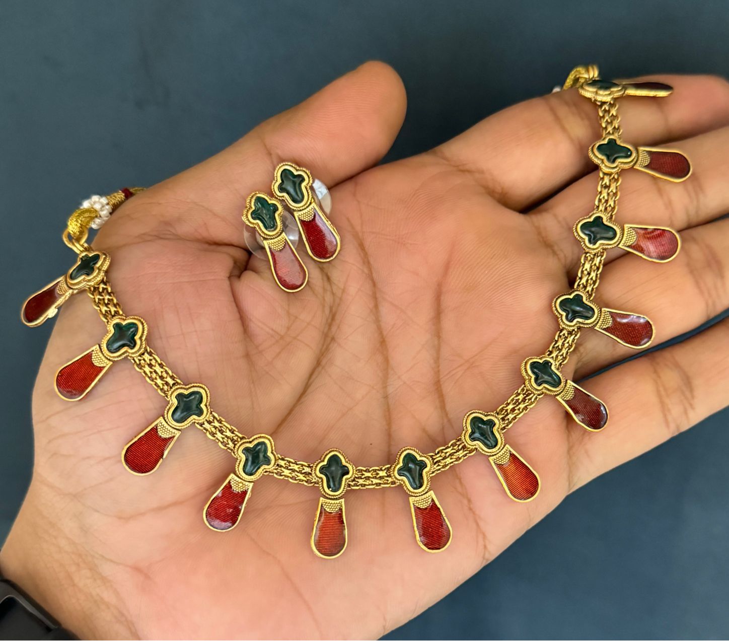 Nagapadam Necklace Set V8