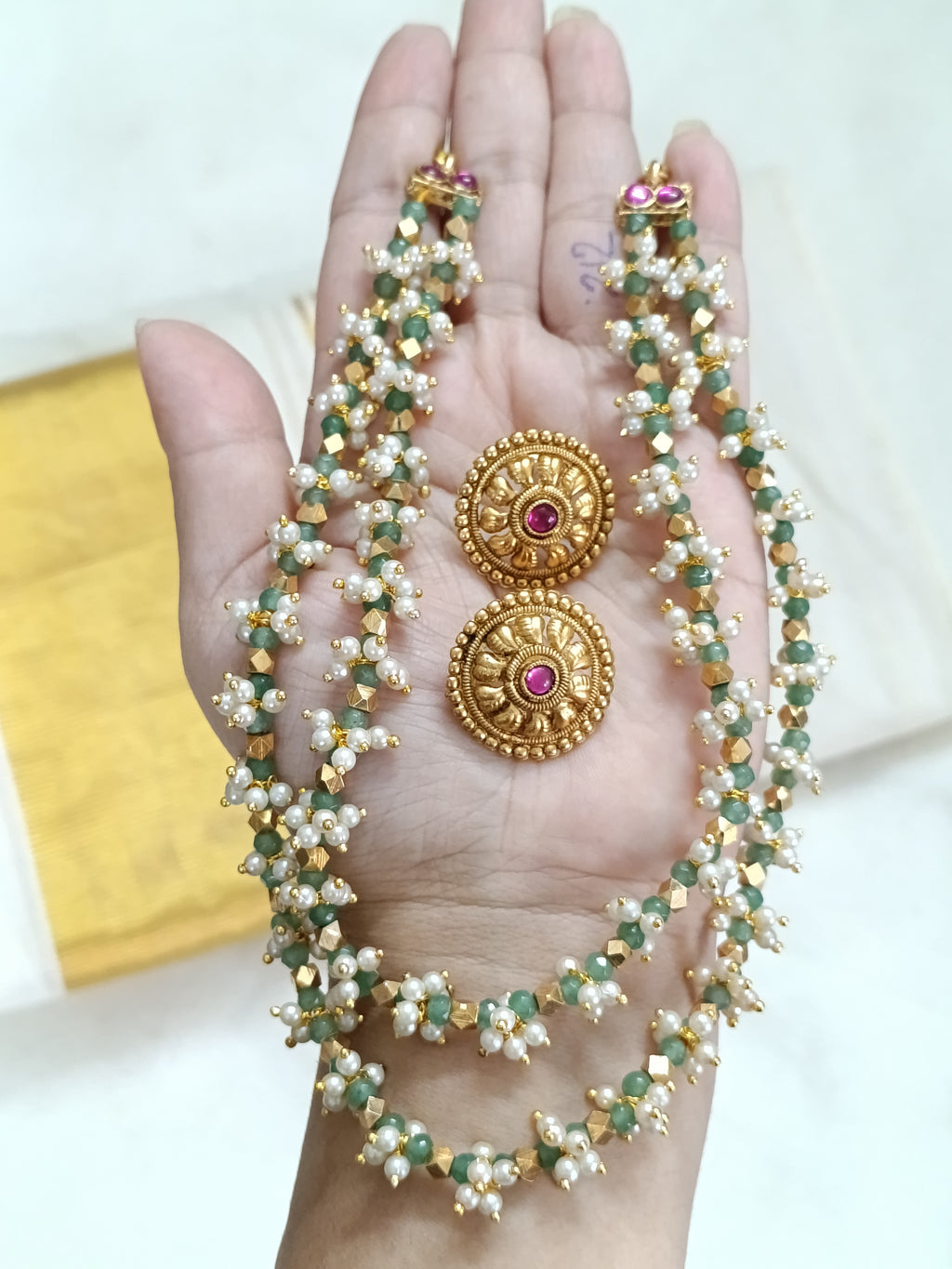 Pearl Layer Necklace Set V254
