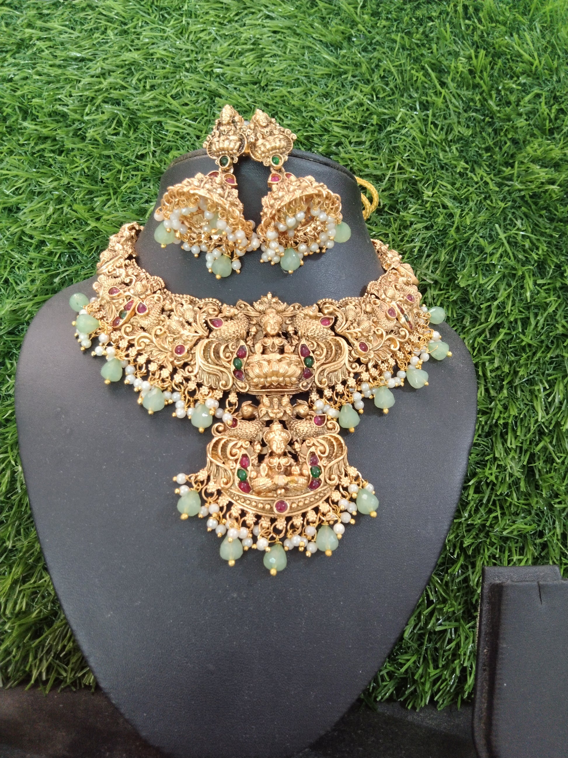 Lakshmi Necklace with Beads