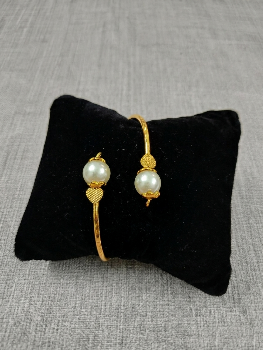 Micro Polish Pearl Adjustable Bangle