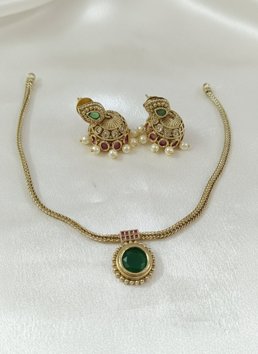 Round Palakka Necklace Set V1
