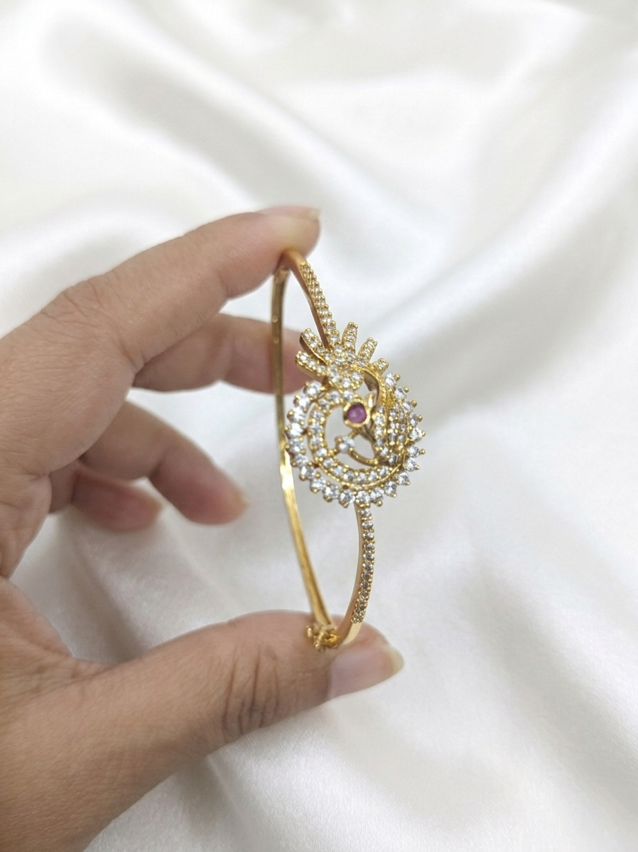 Peacock AD Adjustable Bangle