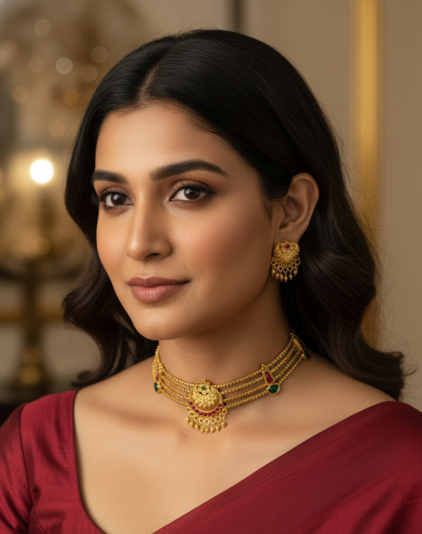 Gold Replica Non Idol Choker