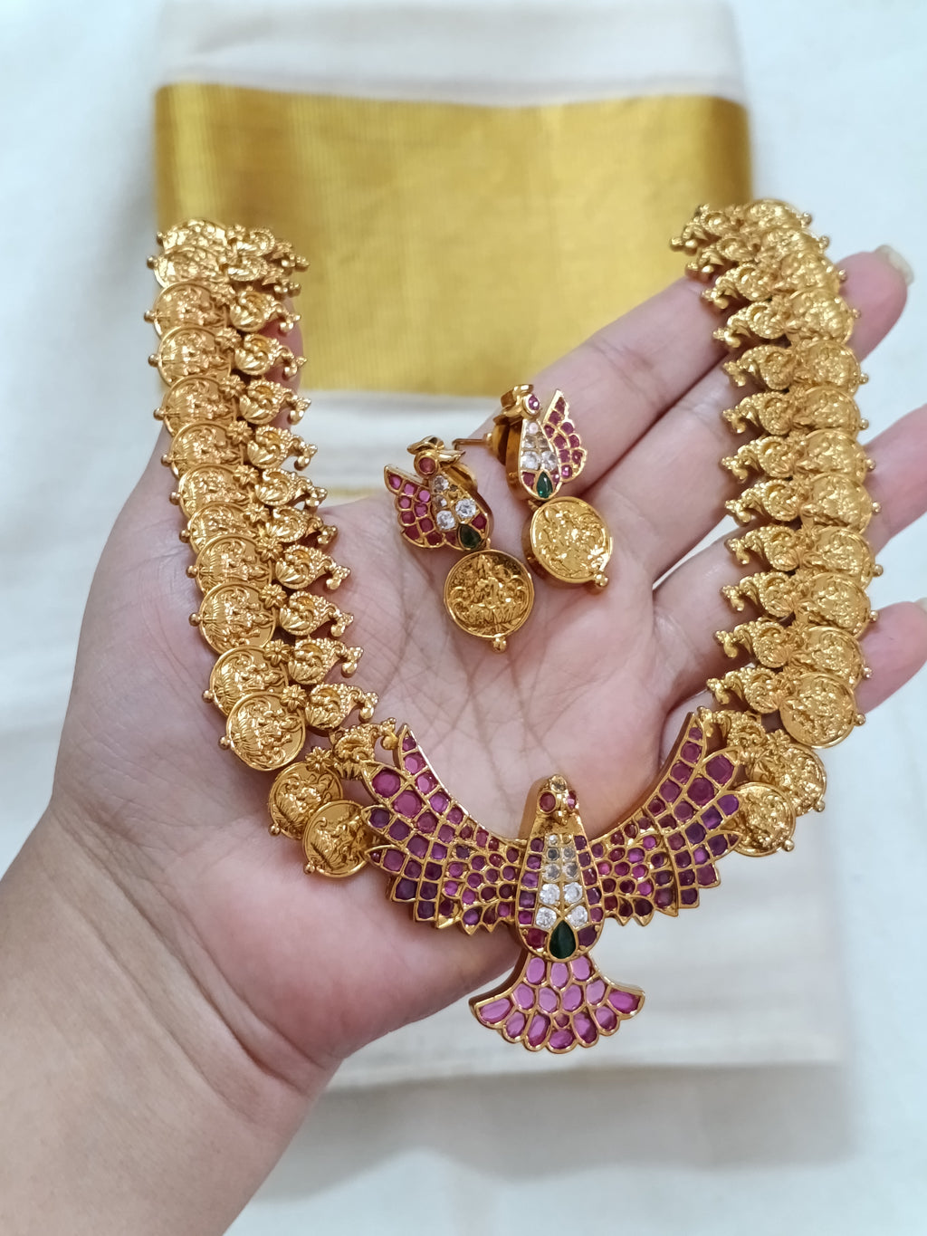 Garuda Coin Necklace Set
