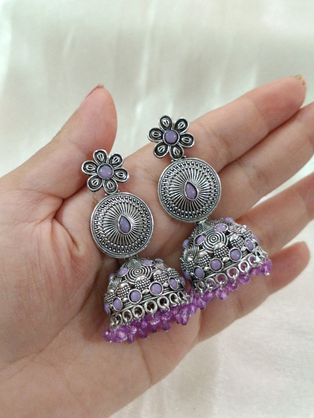 Low Budget Flower Jhumka Earring