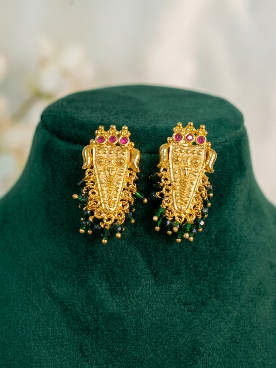 Micro Polish Nettipattam Earrings