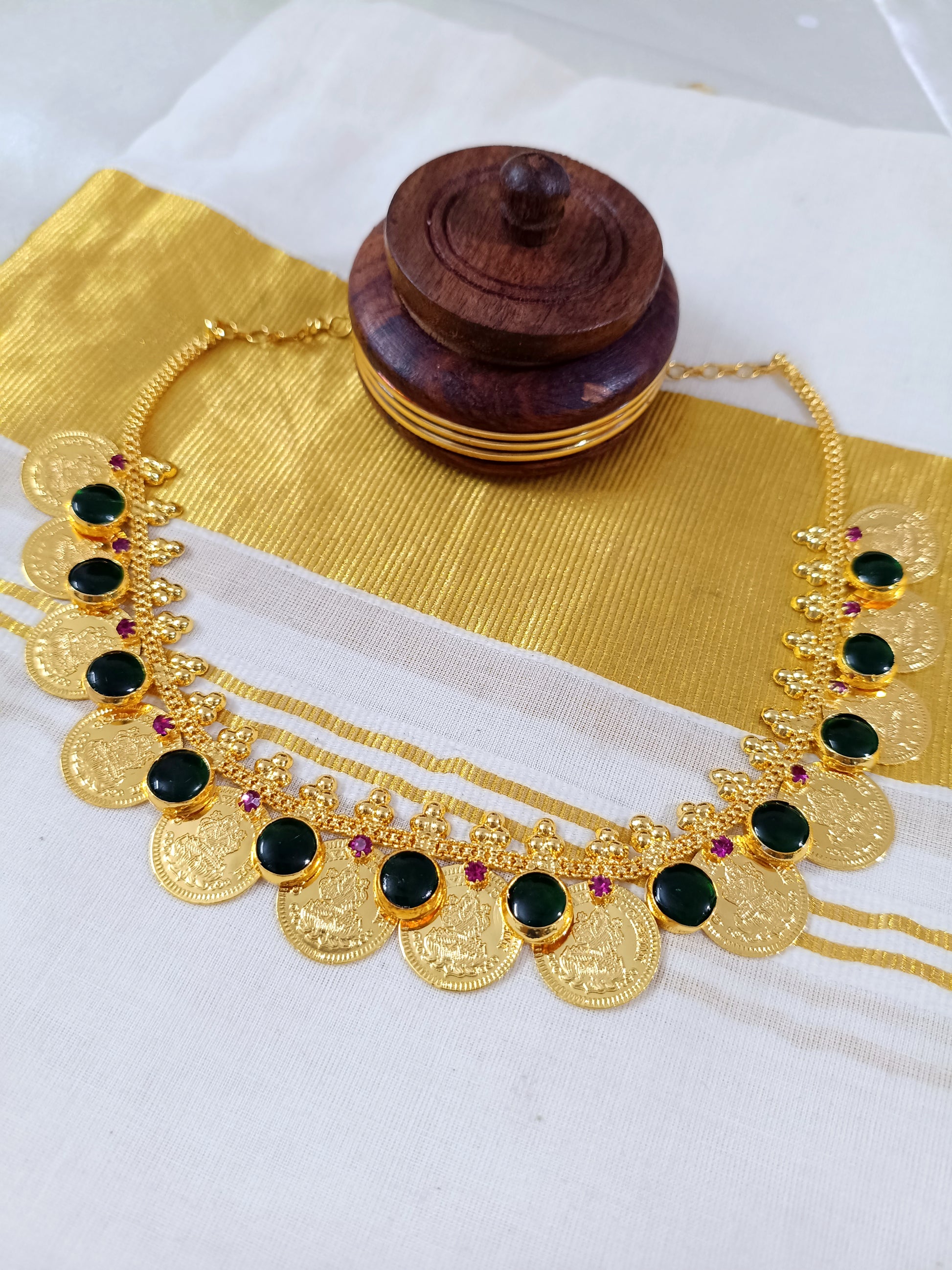 Micro Polish Coin Palakka Necklace