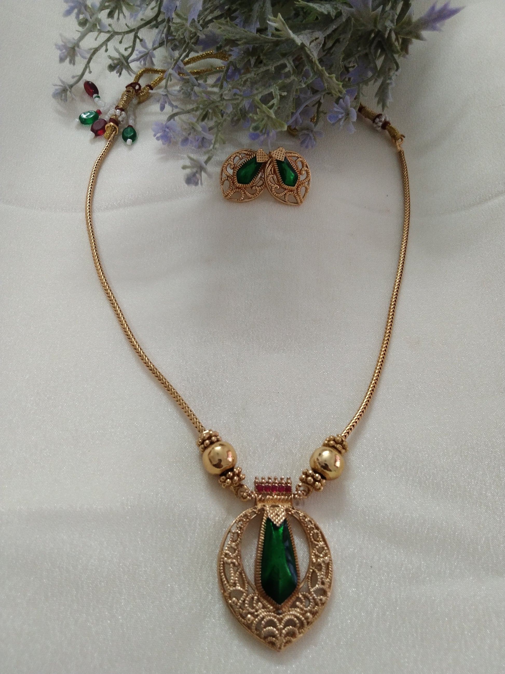 Low Budget Nagapadam Necklace Set V3
