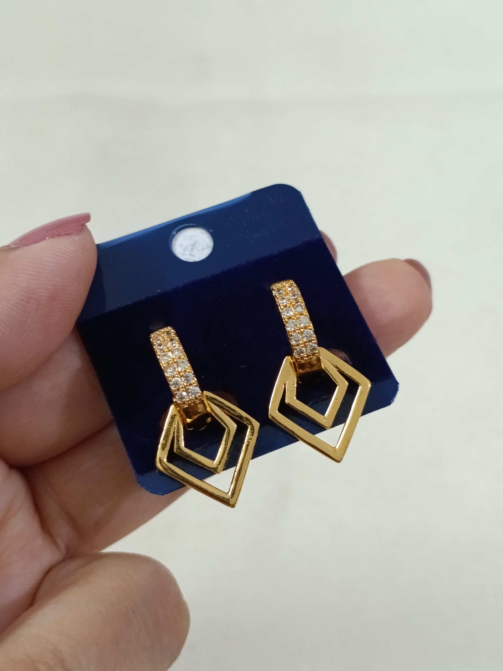 Dazzling Duet Drops Earring