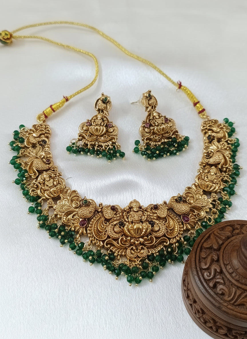 Mahalakshmi Nagas Beaded Necklace