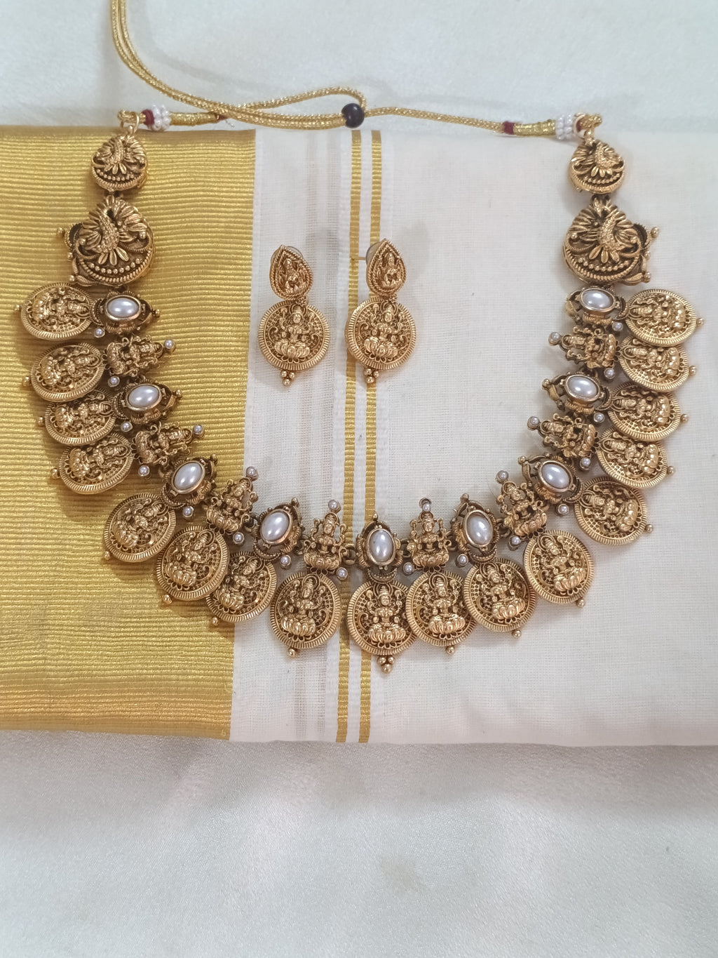 Lakshmi Coin Necklace Set V255
