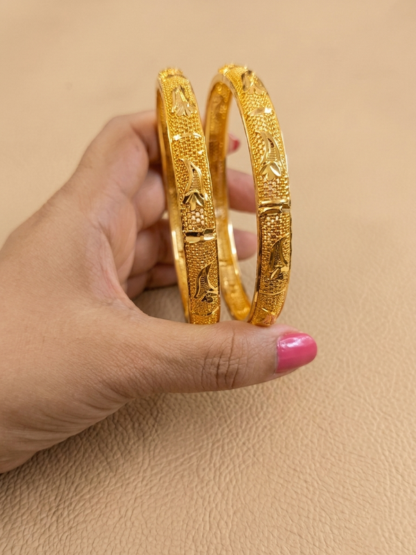 Micro Polish Bangle Set of 2 V4