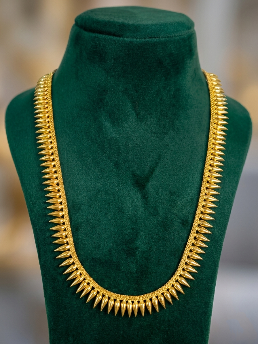 Micro Polish Mullamottu Long Necklace