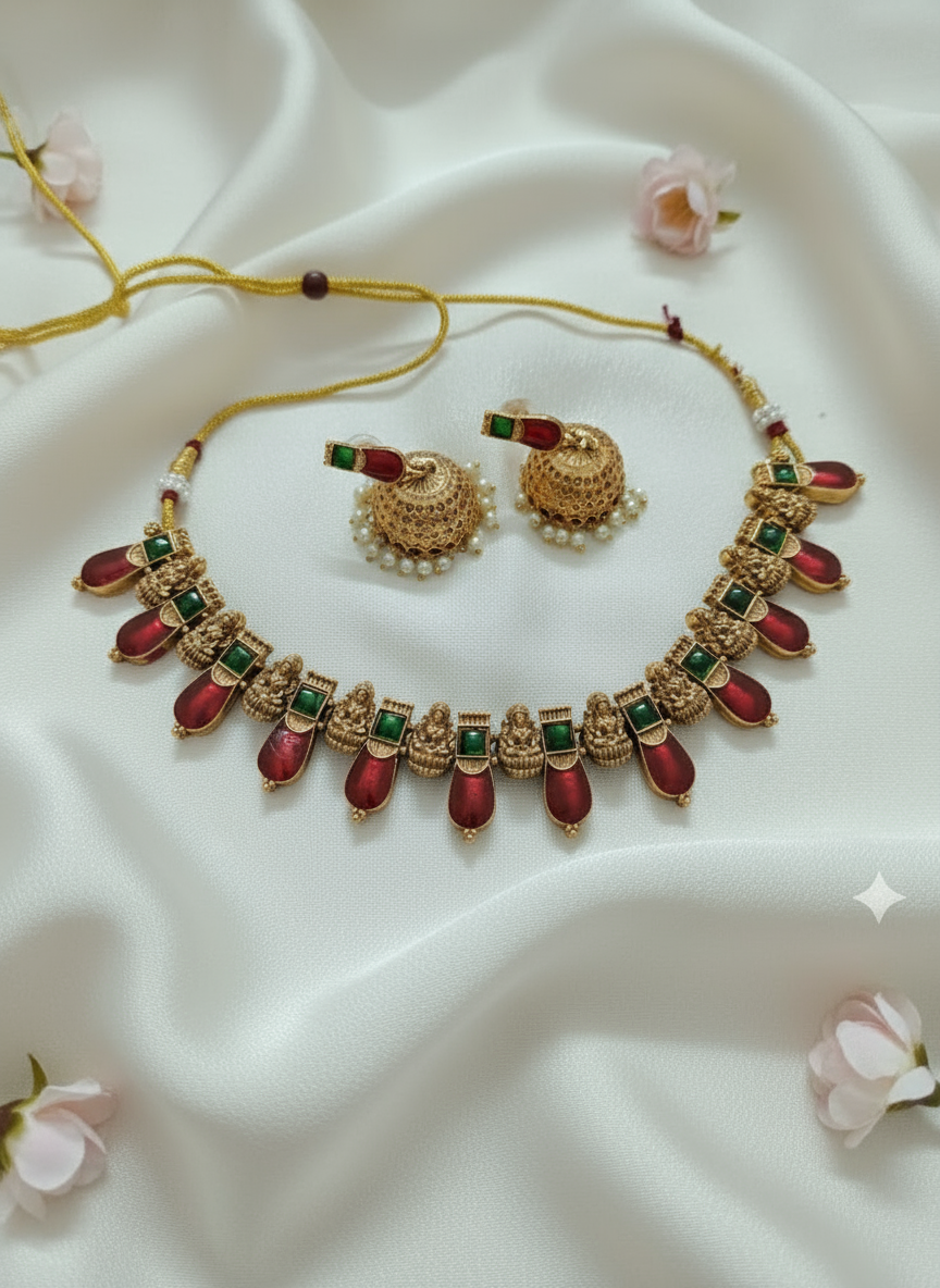 Nagapadam Lakshmi Necklace Set
