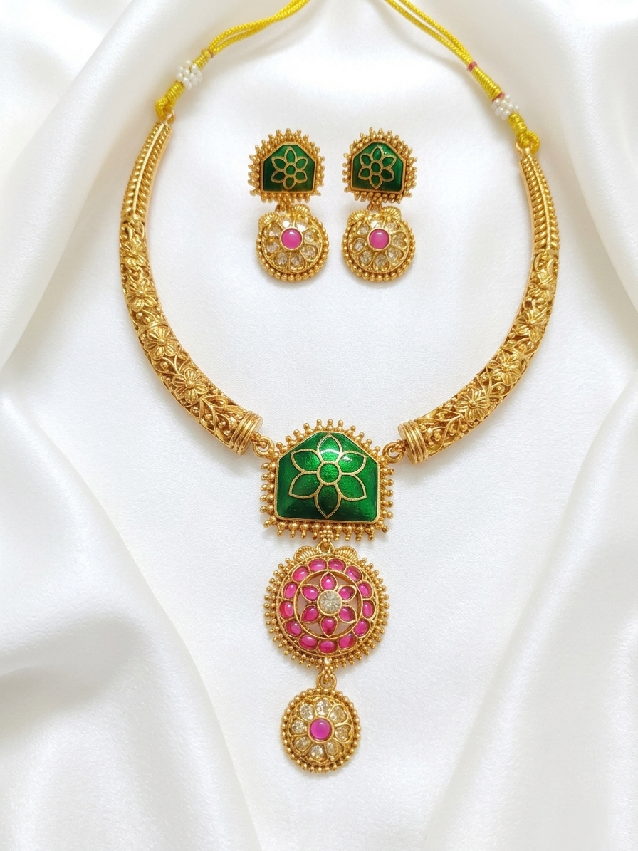 Matte Finish Necklace Set 118