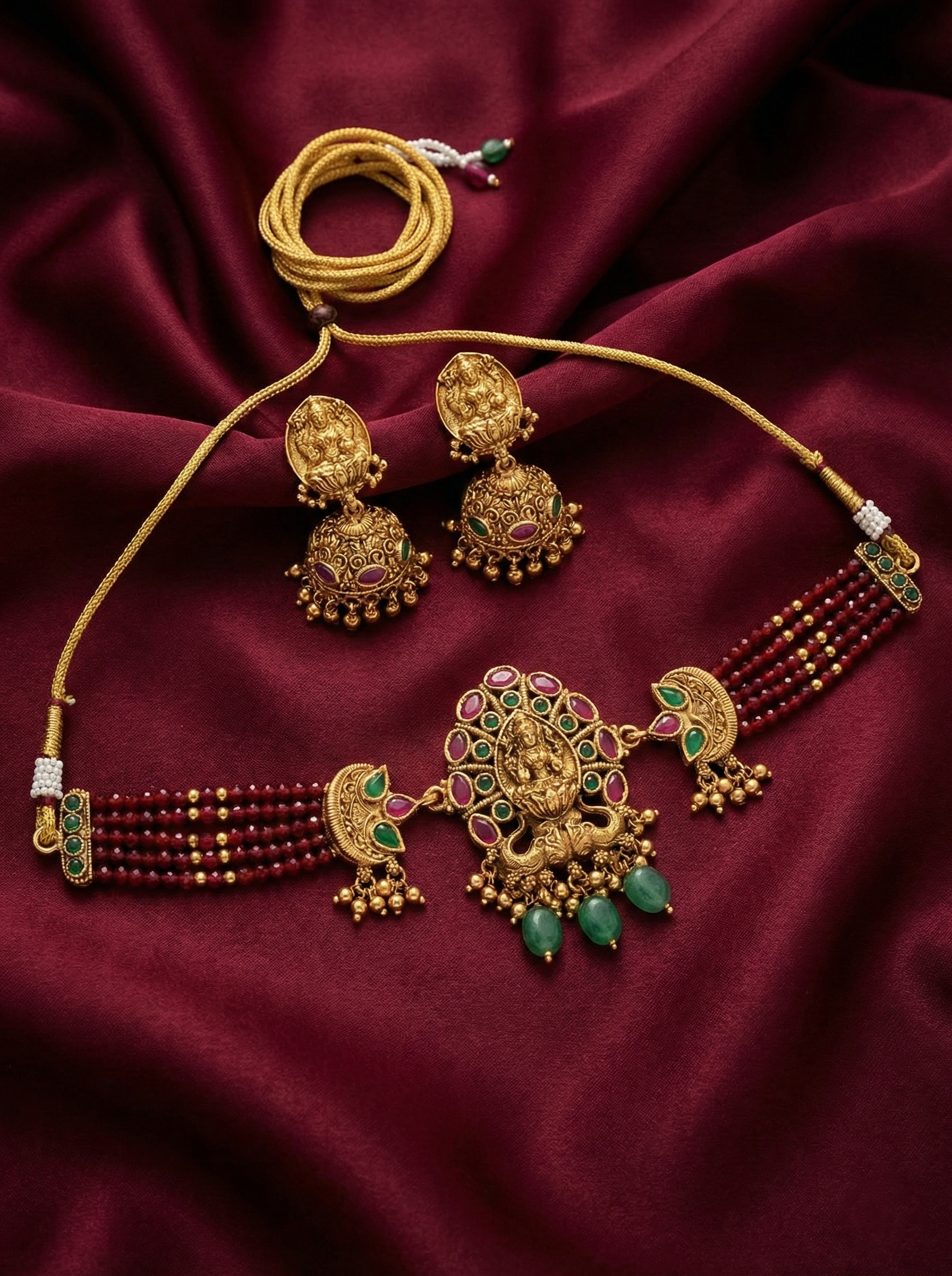 Lakshmi Beaded Choker Set