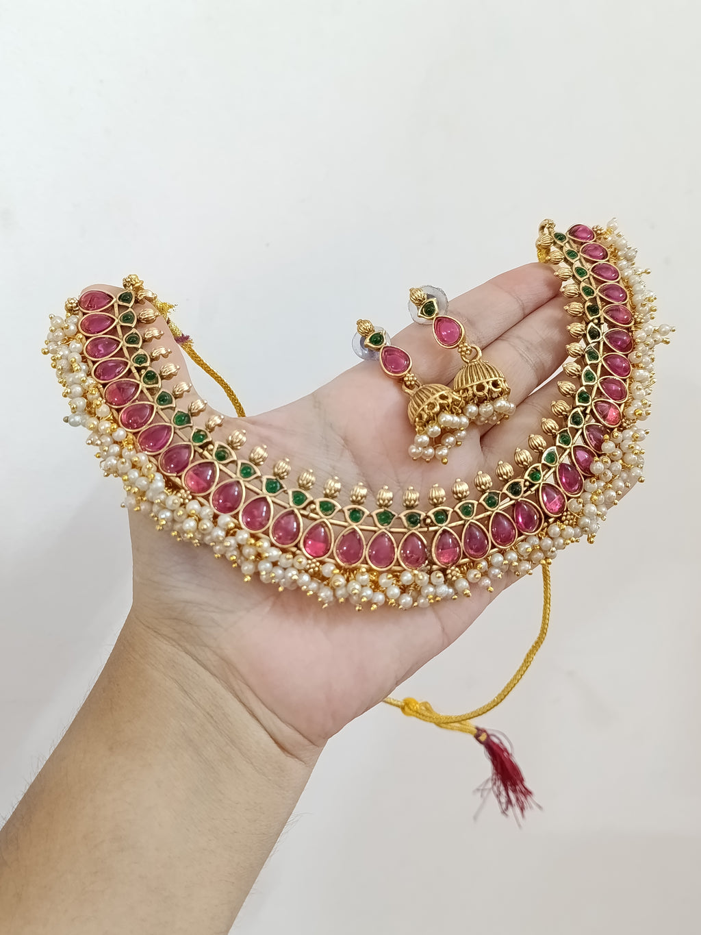 Non idol Kemp Stone Necklace Set V2