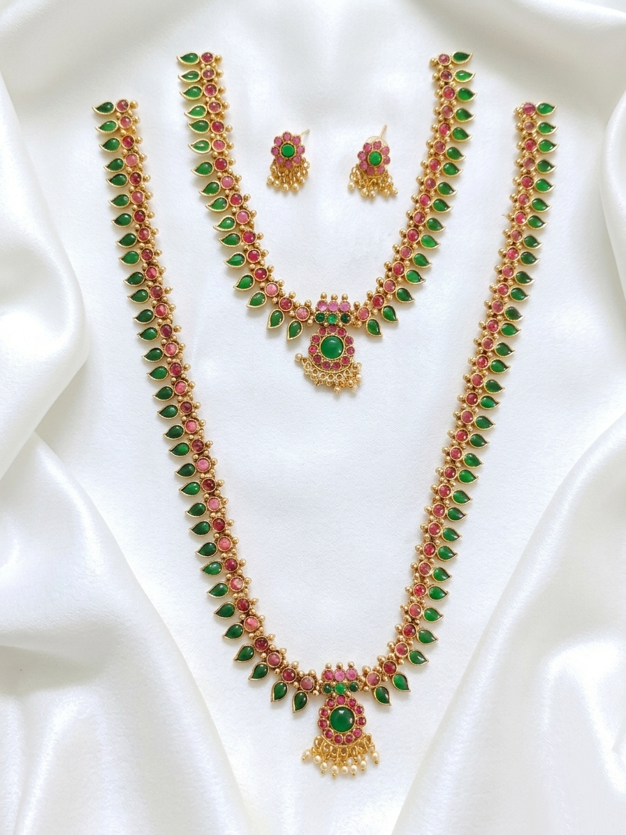 Mullamottu Necklace Combo Set