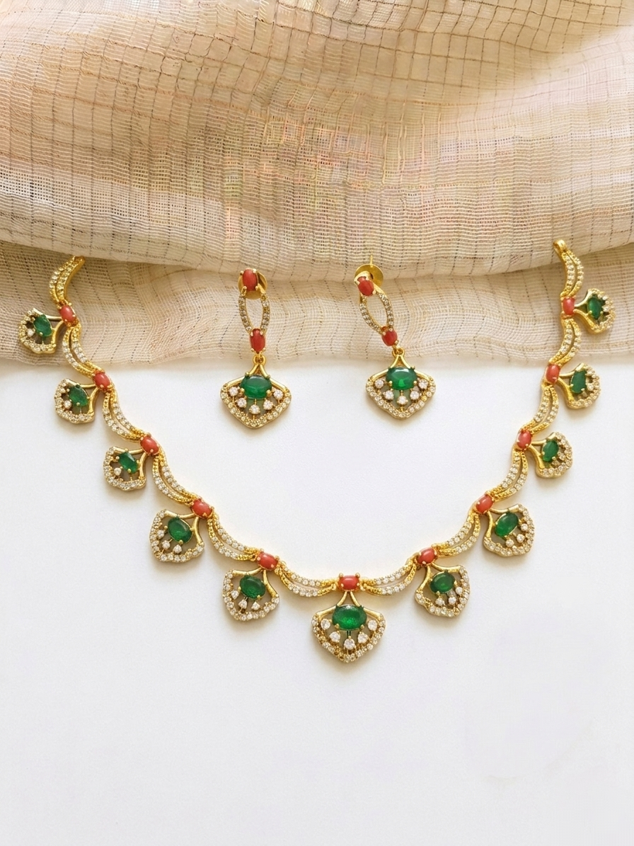 AD Coral Necklace Set V2