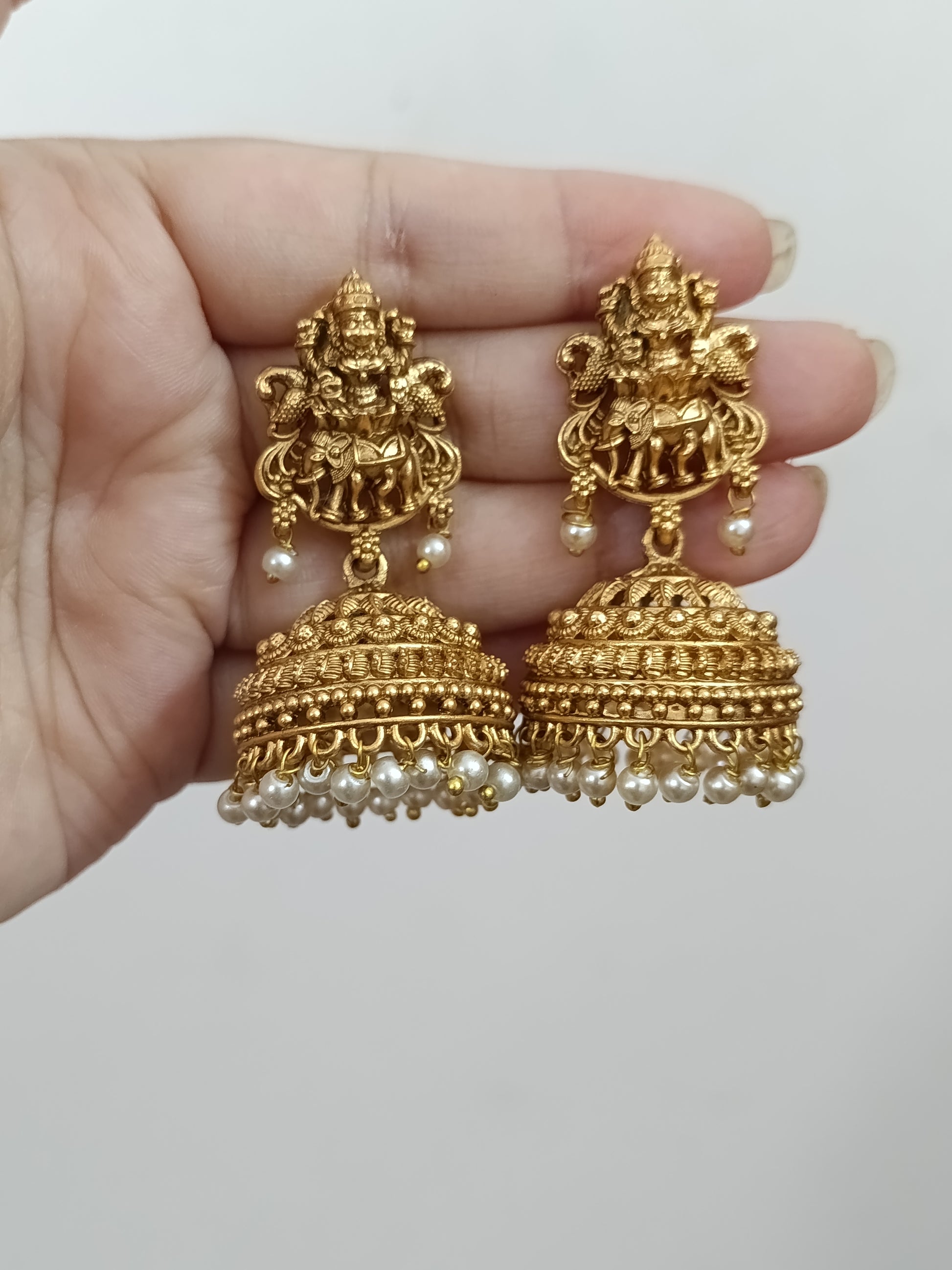 Lakshmi Jhumka Earring V9