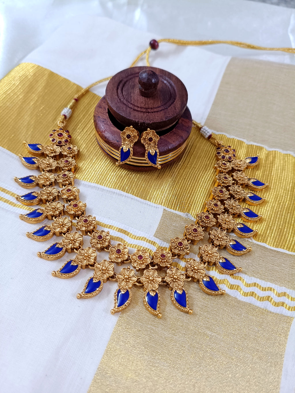 Palakka Layer Necklace Set