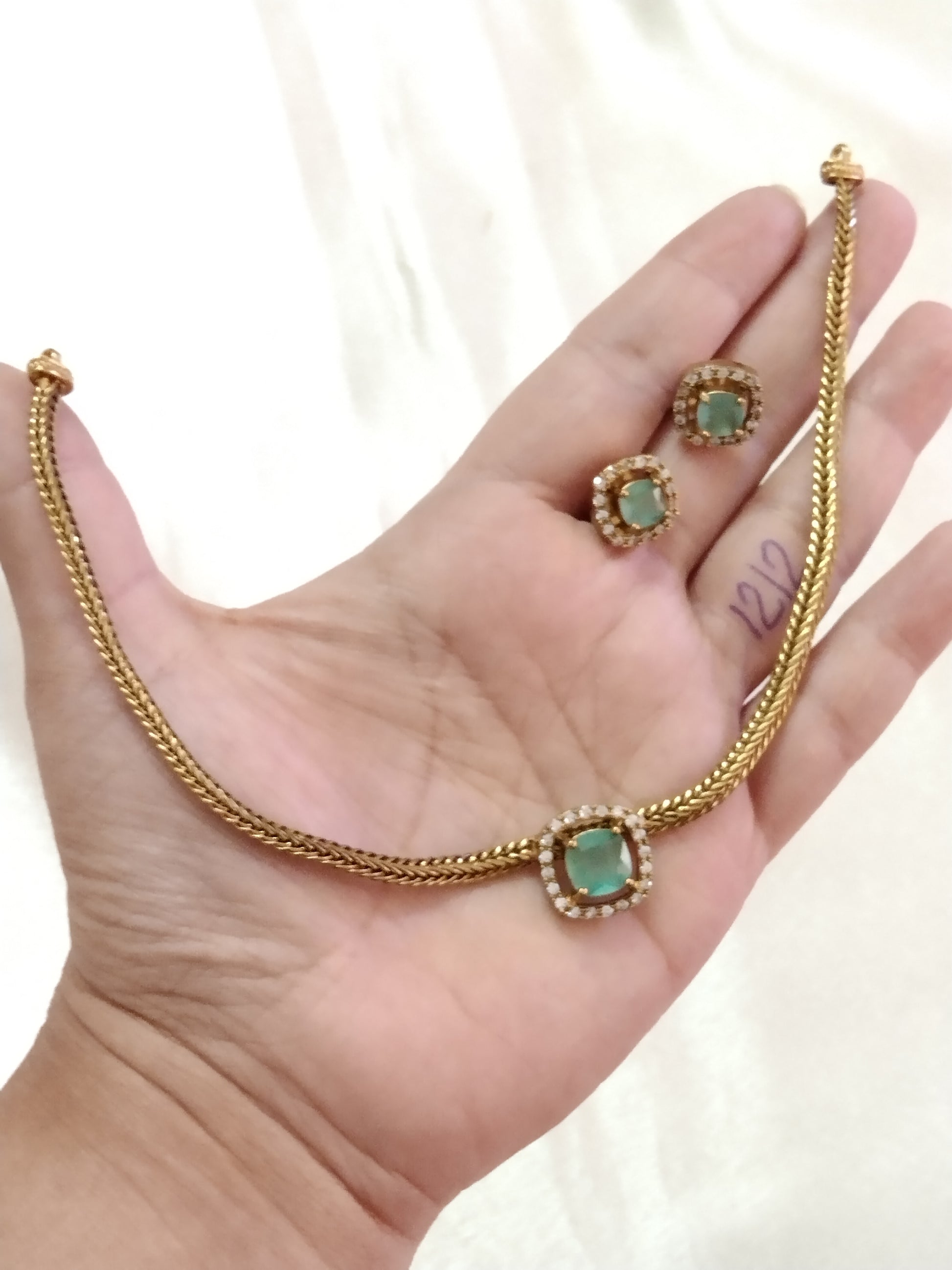 American Diamond Choker Set V1
