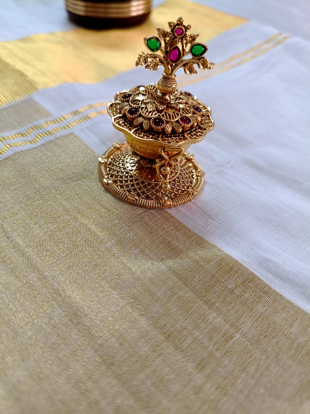 Floral Kum Kum Box V2