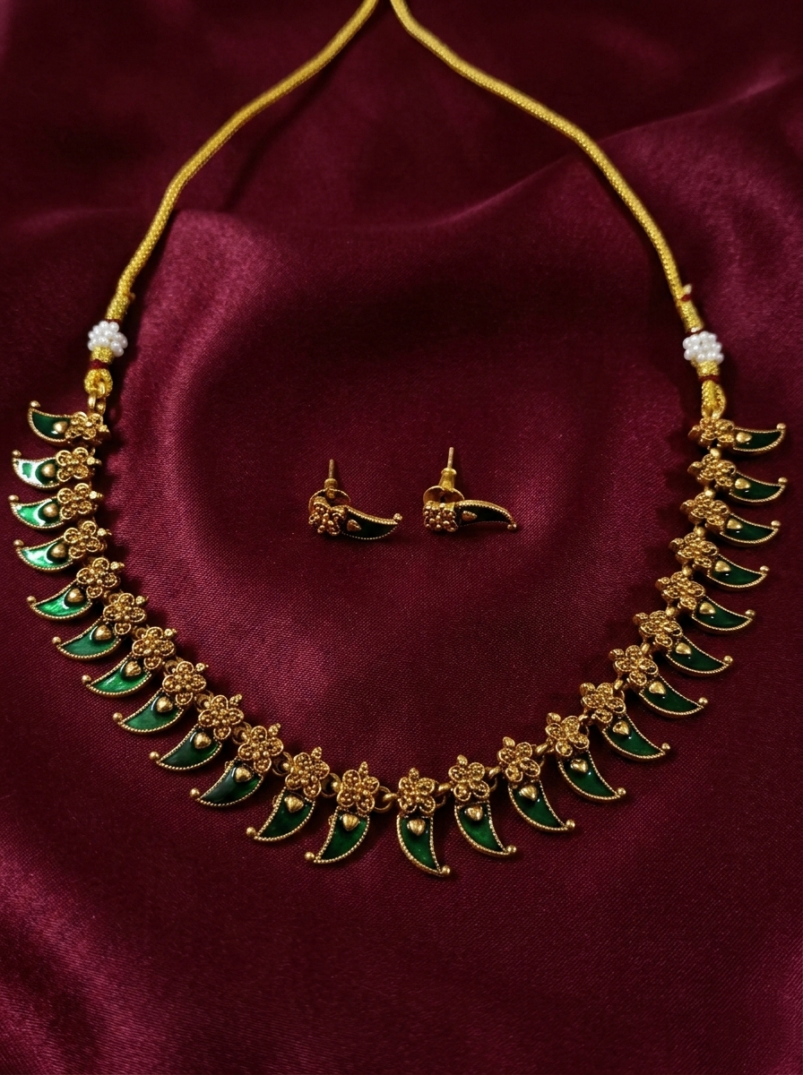 Low Budget Palakka Mango Necklace Set V3