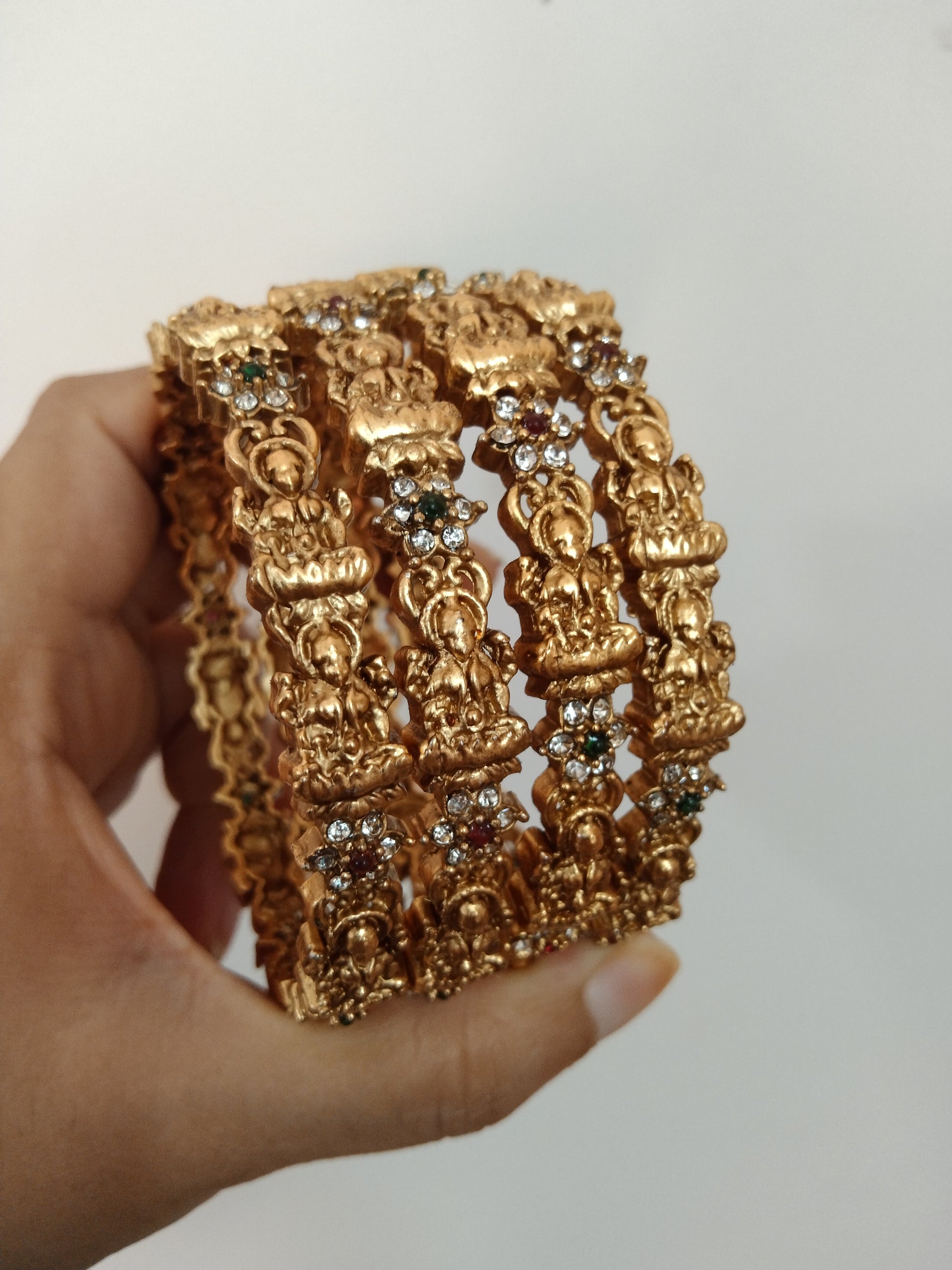 Lakshmi bangle with AD Stone